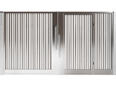 现代庭院门 铁艺大门 别墅门3d模型 现代庭院门 铁艺大门 别墅门