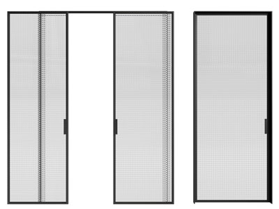 现代玻璃推拉门 平开门 房门3d模型 现代玻璃推拉门 平开门 房门