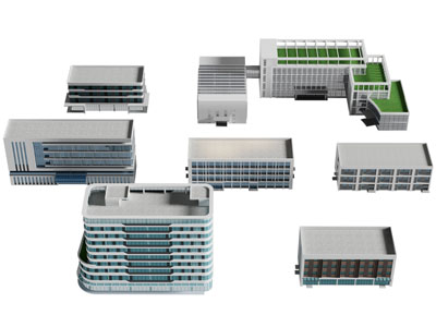 现代政府大楼 办公大楼 建筑