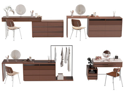 现代中古风化妆 梳妆台