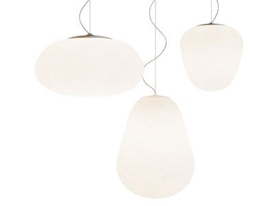 日式褶皱灯罩吊灯