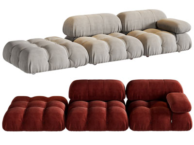 现代拼接多人沙发3d模型 现代拼接多人沙发