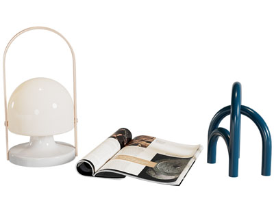 现代台灯 杂志摆件组合