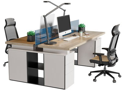 现代办公桌椅组合