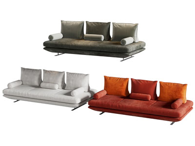 现代多人沙发3d模型 现代多人沙发