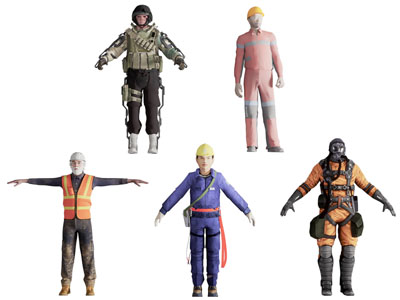 现代职业人物 男人