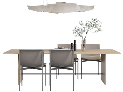 现代餐桌椅组合