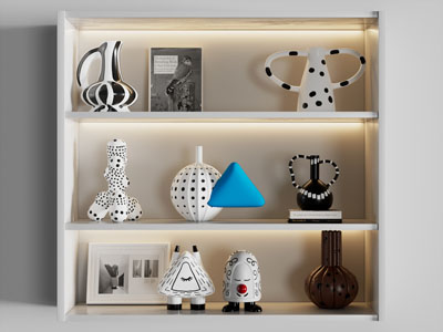 现代饰品 陶瓷器皿摆件组合