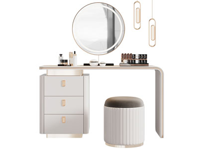 现代轻奢化妆 梳妆台