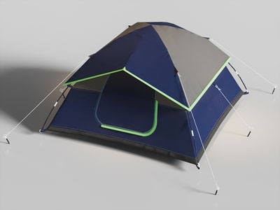现代营地帐篷