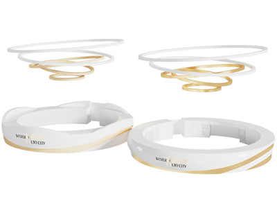 现代圆形前台接待台