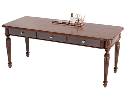 美式书桌3d模型 美式书桌