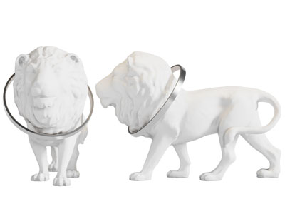 现代狮子雕塑雕刻摆件组合3d模型 现代狮子雕塑雕刻摆件组合