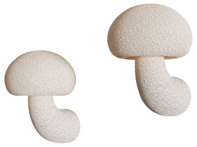 现代蘑菇造型的壁灯