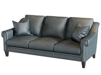 美式多人沙发3d模型 美式多人沙发