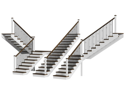 现代旋转楼梯3d模型 现代旋转楼梯