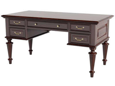 美式书桌3d模型 美式书桌