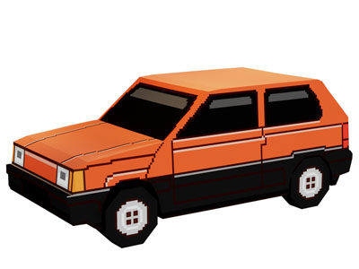 现代卡通手工汽车 轿车