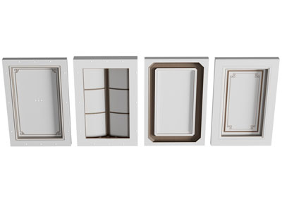 新中式天花吊顶3d模型 新中式天花吊顶