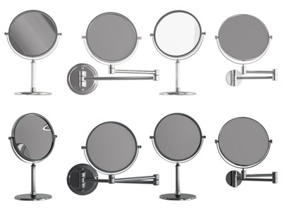 现代浴室镜 墙面可伸缩镜子