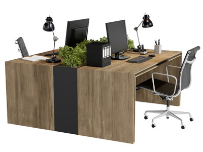 现代办公桌椅组合