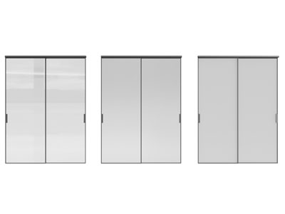 现代玻璃推拉门3d模型 现代玻璃推拉门