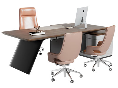 现代老板台 老板桌椅组合