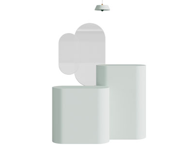 现代洗手台 镜子