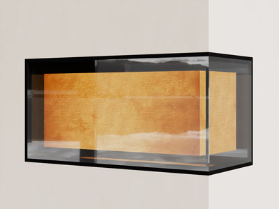 现代嵌入墙体的壁炉火炉