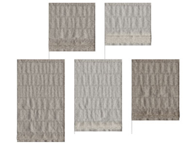 现代布帘 罗马帘 拉帘3d模型 现代布帘 罗马帘 拉帘