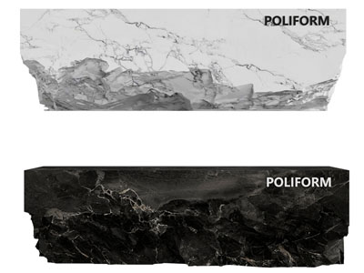 现代岩石前台接待台