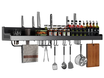 现代调料瓶 铲勺 墙面厨具收纳架