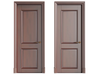 现代木门 房门 平开门3d模型 现代木门 房门 平开门