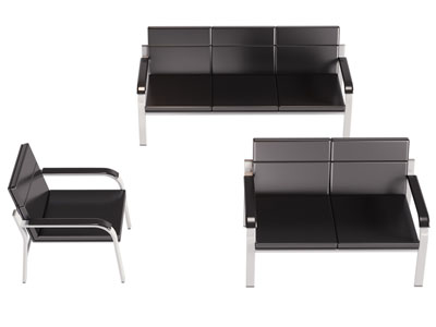 现代公共椅子 排椅 休闲椅子