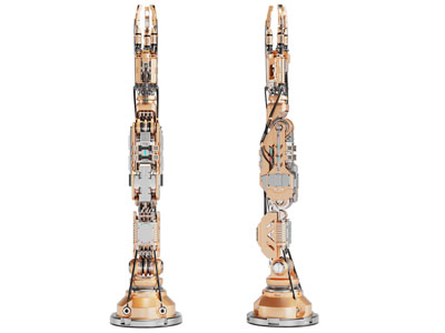 现代智能机械手臂3d模型 现代智能机械手臂