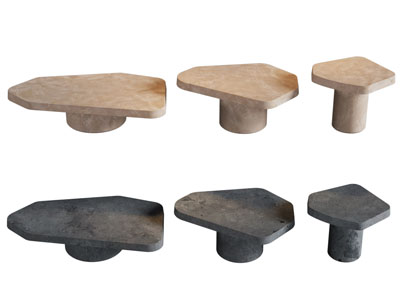 现代异形茶几 边几角几3d模型 现代异形茶几 边几角几