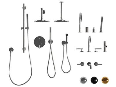 现代不锈钢淋浴花洒 水龙头