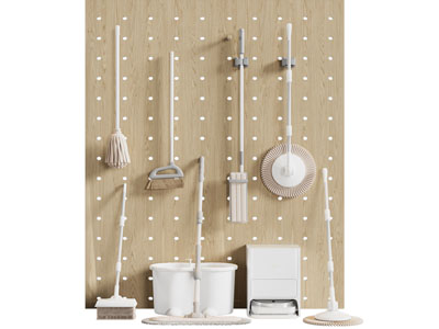 现代实木墙面洞洞眼收纳 墙饰