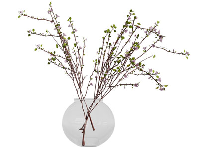 现代玻璃花瓶花卉