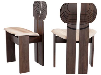 现代中古风休闲椅子 餐椅