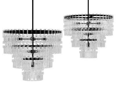 现代圆形多层水晶吊灯