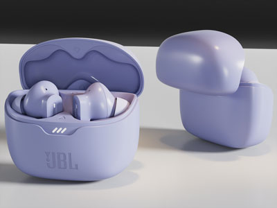 现代蓝牙耳机 无线耳机3d模型 现代蓝牙耳机 无线耳机