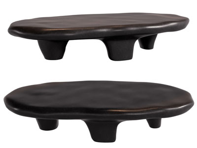 侘寂风异形茶几3d模型 侘寂风异形茶几