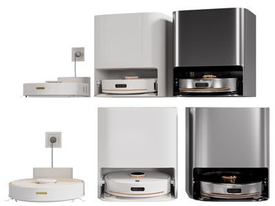 现代智能可充电扫地机3d模型 现代智能可充电扫地机