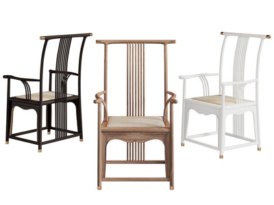 新中式扶手椅子 休闲椅子