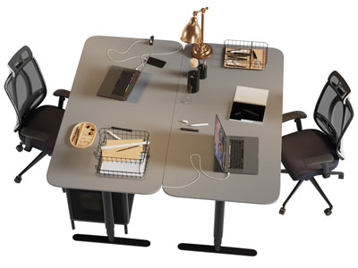 现代办公桌椅组合