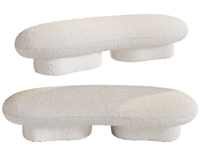 现代长方形沙发凳子