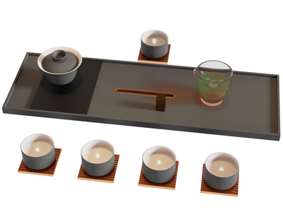 现代茶盘 茶具杯子