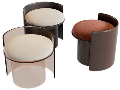 现代圆形沙发凳子 换鞋凳