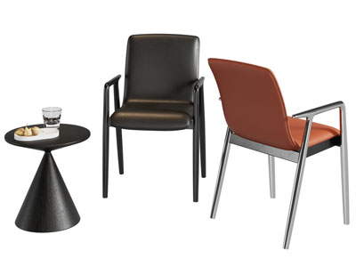 现代休闲椅子 餐椅 边几